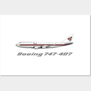 Thai Airways 747-4D7 Classic Livery Posters and Art